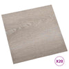 Itsekiinnittyvät Lattialankut Taupe 30,5 x 30,5 cm 20 kpl