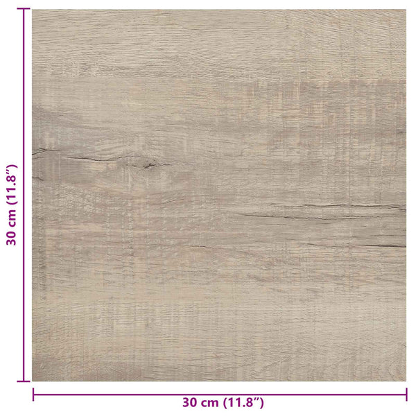 Itsekiinnittyvät Lattialankut Vanha puu 30,5 x 30,5 cm 20 kpl