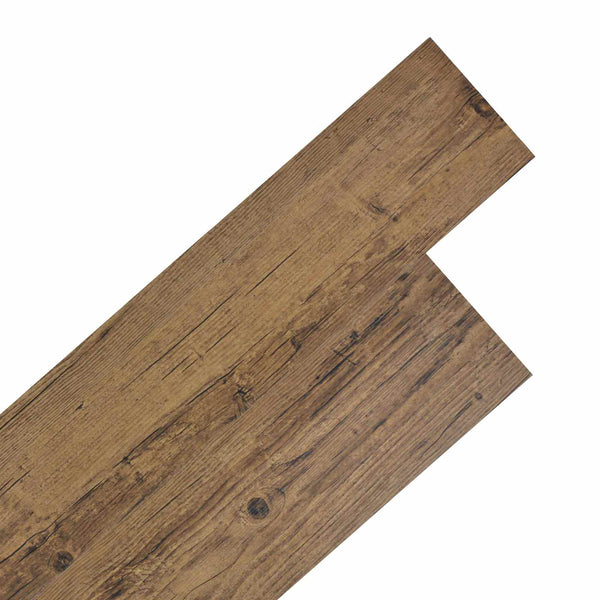 Itsekiinnittyvät PVC-lankut Pähkinä Ruskea 30,5 x 61 cm 28 kpl