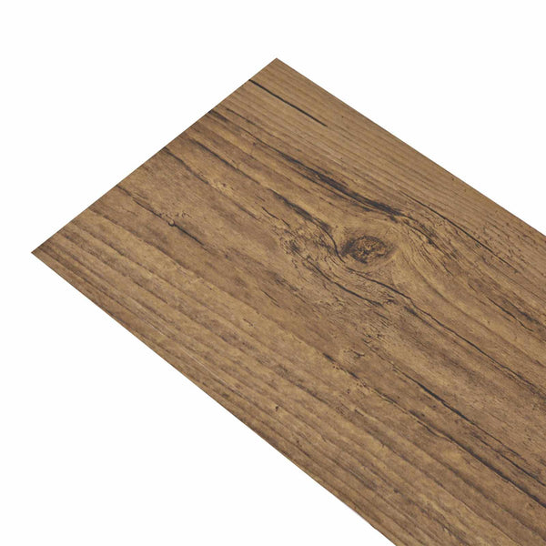 Itsekiinnittyvät PVC-lankut Pähkinä Ruskea 30,5 x 61 cm 28 kpl