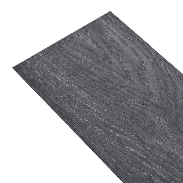Itsekiinnittyvät PVC-lankut Musta ja Valkoinen 30,5 x 61 cm