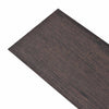 Itsekiinnittyvät PVC-lankut Tumma ruskea 30,5 x 61 cm 28 kpl