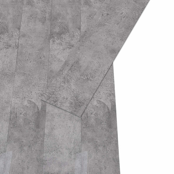 Itsekiinnittyvät PVC-lankut Sementti ruskea 30,5 x 61 cm 28 kpl
