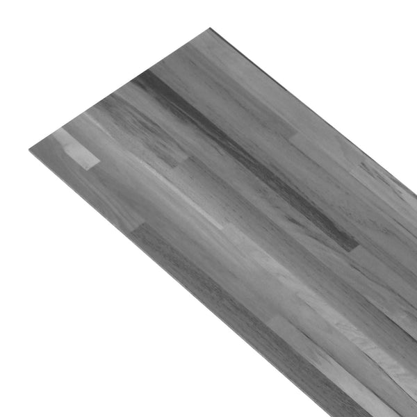 Itsekiinnittyvät PVC-lankut Raidallinen harmaa 30,5 x 61 cm