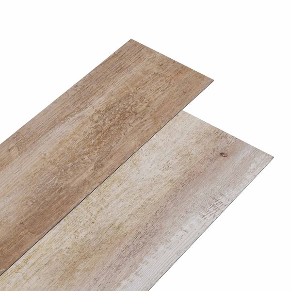 Itsekiinnittyvät PVC-lankut Pesee Puuta 30,5 x 61 cm 28 kpl