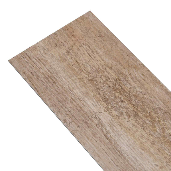 Itsekiinnittyvät PVC-lankut Pesee Puuta 30,5 x 61 cm 28 kpl