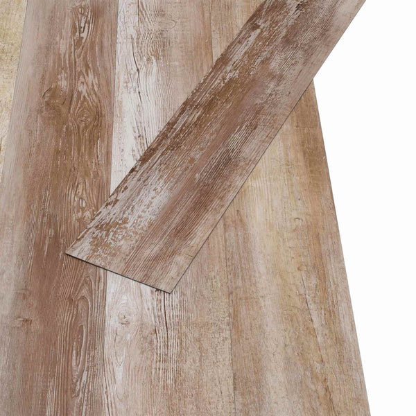 Itsekiinnittyvät PVC-lankut Pesee Puuta 30,5 x 61 cm 28 kpl