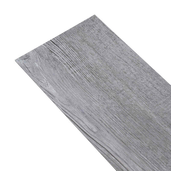 Itsekiinnittyvät PVC-lankut Matta Puun Harmaa 30,5 x 61 cm