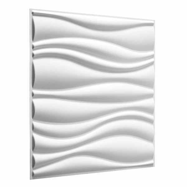 Seinäpaneelit 4 kpl 50 x 50 cm valkoinen