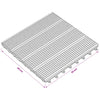 Laudat 11 kpl Harmaa 30 x 30 cm WPC