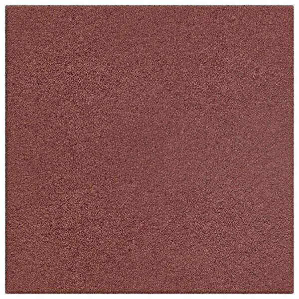 Pudotussuojauslaatat 6 kpl Punainen 50 x 50 cm Kumi