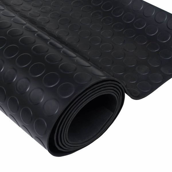 Pilkullinen lattiamatto Musta 1 x 2 m Kumi