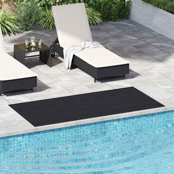 Pilkullinen lattiamatto Musta 1 x 2 m Kumi