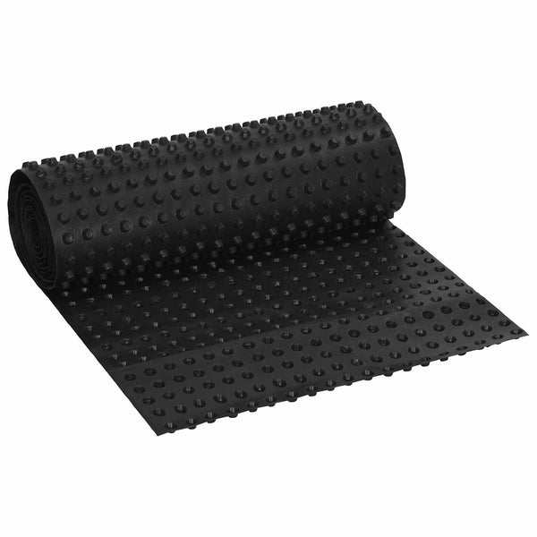 Kolopohjainen vedenpoistolevy Musta 0,5 x 10 m HDPE