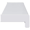 Ikkunakynnys valkoinen 60 x 15 x 4,5 cm Polyvinyylikloridi