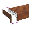 Ikkunakynnys Ruskea puu 60 x 15 x 4,5 cm Polyvinyylikloridi