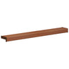 Ikkunakynnys Ruskea puu 60 x 15 x 4,5 cm Polyvinyylikloridi