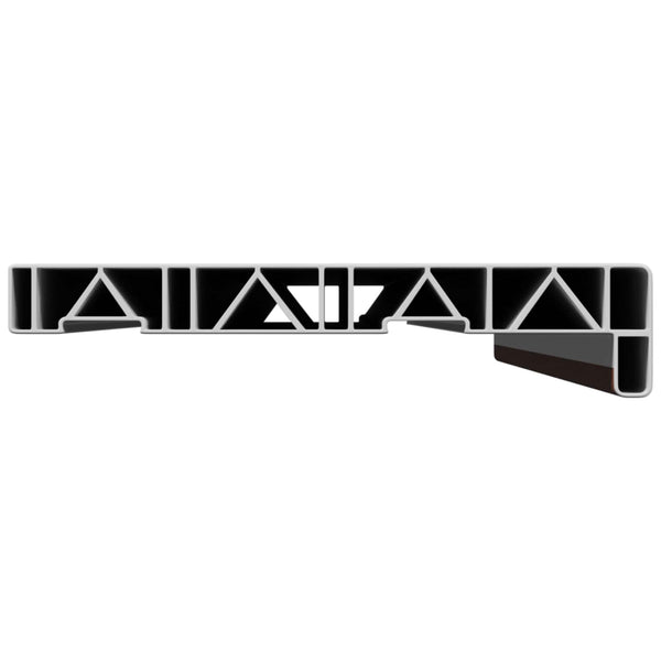 Ikkunakynnys Ruskea puu 100 x 20 x 4,5 cm Polyvinyylikloridi