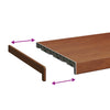 Ikkunakynnys Ruskea puu 60 x 35 x 4,5 cm Polyvinyylikloridi