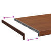 Ikkunakynnys Ruskea puu 160 x 40 x 4,5 cm Polyvinyylikloridi
