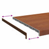Ikkunakynnys Ruskea puu 60 x 50 x 4,5 cm Polyvinyylikloridi
