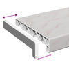 Ikkunakynnys Marmori tekstuuri 60 x 25 x 4,5 cm