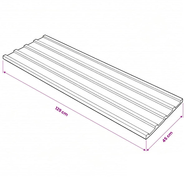 Kattopaneeli 12 kpl Ruskea 129 x 45 cm Galvanoitu teräs