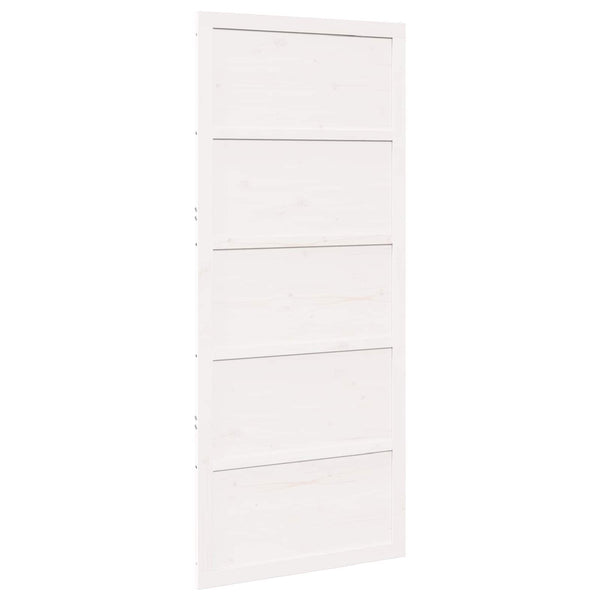 Ladon Ovi 100 x 2,5 x 208 cm Täysi mänty valkoinen