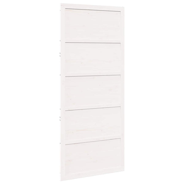 Ladon Ovi 100 x 2,5 x 208 cm Täysi mänty valkoinen