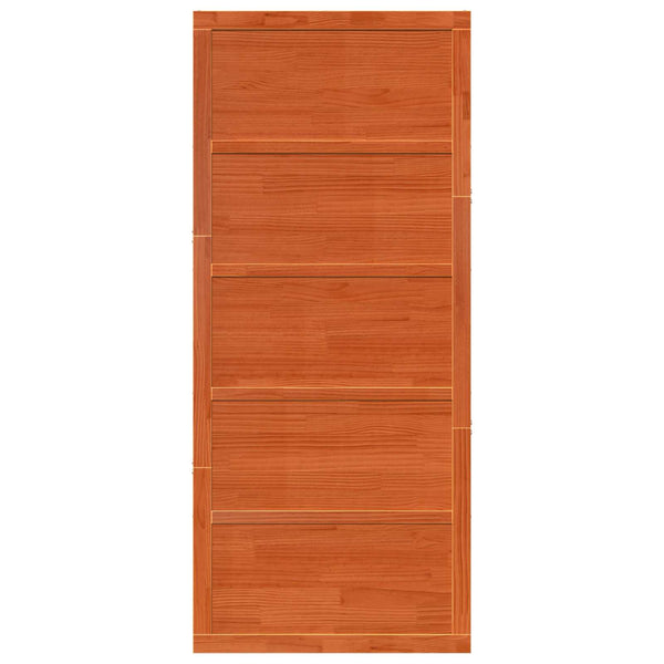 Ladon Ovi 100 x 2,5 x 208 cm Täysi mänty Vahanruskea