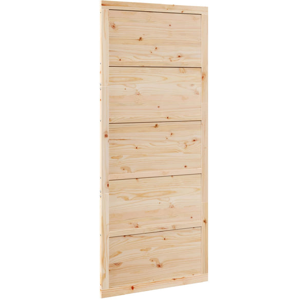 Ladon Ovi 90 x 2,5 x 208 cm Täysi mänty Luonnollinen