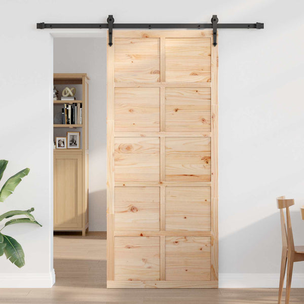 Ladon Ovi 100 x 2,5 x 208 cm Täysi mänty Luonnollinen