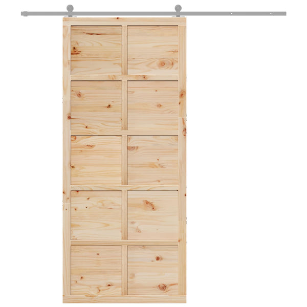 Ladon Ovi 100 x 2,5 x 208 cm Täysi mänty Luonnollinen