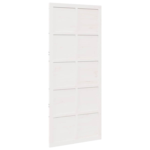 Ladon Ovi 100 x 2,5 x 208 cm Täysi mänty valkoinen