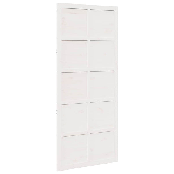 Ladon Ovi 100 x 2,5 x 208 cm Täysi mänty valkoinen