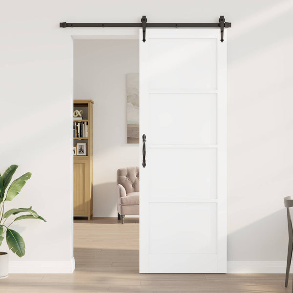 Sisäovi 83 x 232 cm vaneri valkoinen