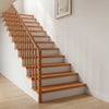 Portaiden päällysteet 20 kpl 80 x 25 x 2 cm Vaaleanruskea