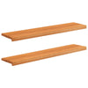Portaiden päällysteet 2 kpl 120 x 25 x 2 cm Vaaleanruskea