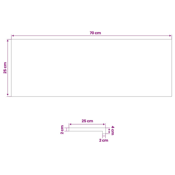 Portaiden päällysteet 2 kpl 70 x 25 x 2 cm Lakka Kiinteä pyökki