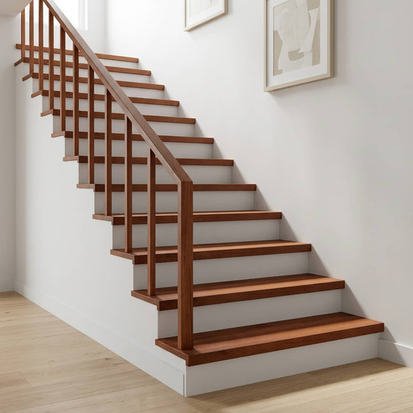 Portaiden päällysteet 2 kpl 100 x 25 x 2 cm Ruskea