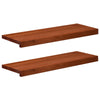 Portaiden päällysteet 2 kpl 70 x 30 x 2 cm Ruskea