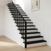 Portaiden päällysteet 20 kpl 110 x 30 x 2 cm Musta