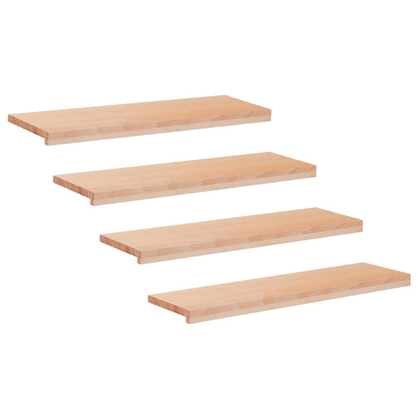 Portaiden päällysteet 4 kpl 90 x 30 x 2 cm Luonnollinen