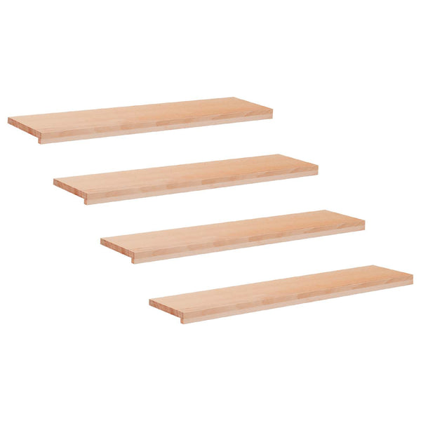 Portaiden päällysteet 4 kpl 120 x 30 x 2 cm Luonnollinen