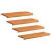 Portaiden päällysteet 4 kpl 70 x 25 x 2 cm Vaaleanruskea