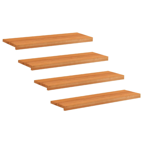 Portaiden päällysteet 4 kpl 90 x 30 x 2 cm Vaaleanruskea