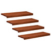 Portaiden päällysteet 4 kpl 80 x 25 x 2 cm Ruskea