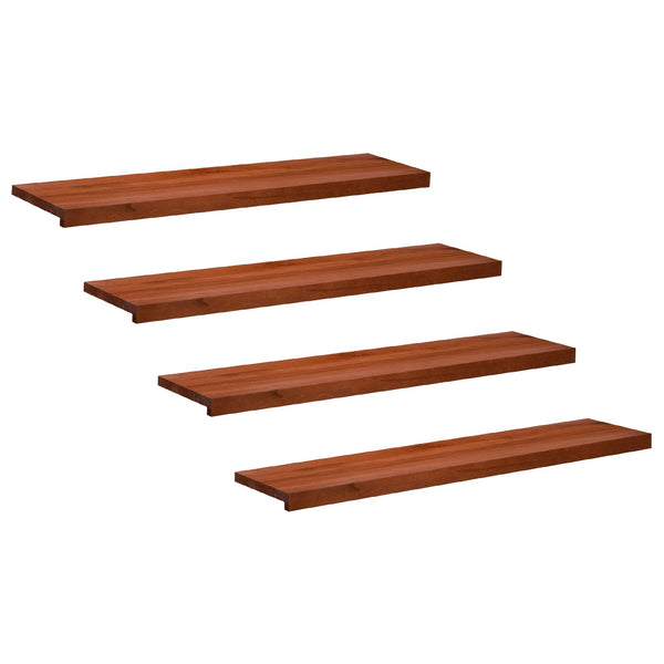 Portaiden päällysteet 4 kpl 110 x 30 x 2 cm Ruskea