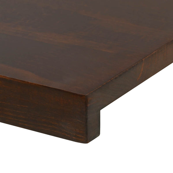 Portaiden päällysteet 4 kpl 90 x 25 x 2 cm Tumma ruskea