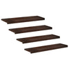 Portaiden päällysteet 4 kpl 90 x 30 x 2 cm Tumma ruskea